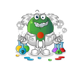 bangladesh flag mad scientist illustration. character vector
