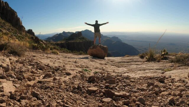 Arizona Hiking Trail View of Stunning Mountain Landscape