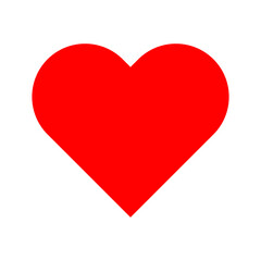 Heart icon. Love Symbol Icon. Modern flat design. Vector illustration isolated on white background. EPS 10