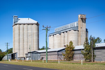 Grain silo, rural Queensland, Australia
