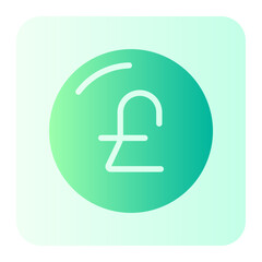 pound sterling gradient icon