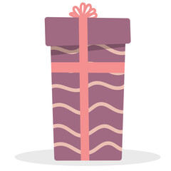 gift box, present. Birthday, valentines day, christmas holiday element.