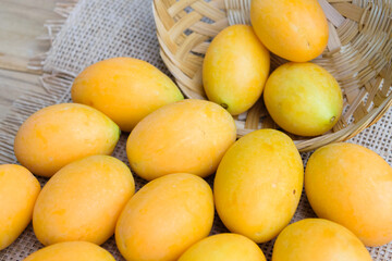 Plum mango, or Marian plum fruit