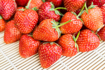 fresh red strawberries