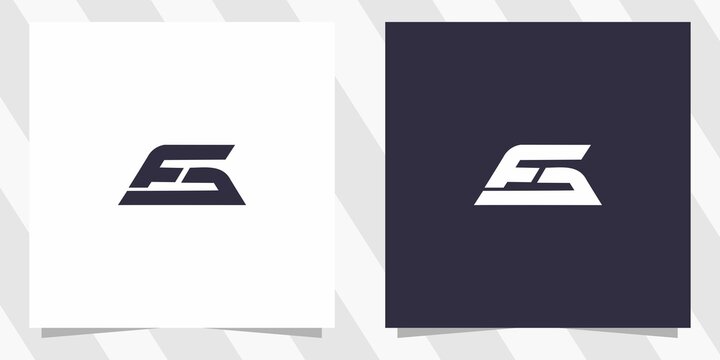 letter fg logo with minimal design