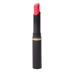 Lápiz labial color rojo con vivos en dorado 