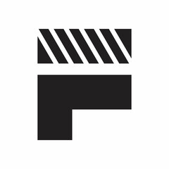 intial f letter movie logo design