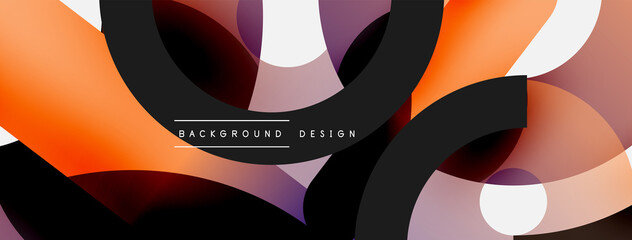 Circle abstract background. Vector illustration for wallpaper banner background card or landing page