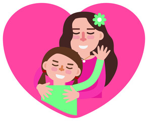 Mother's Day gift illustration for various graphic design and advertising applications