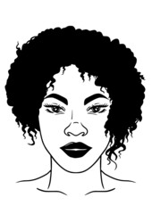 Black woman, Afro woman