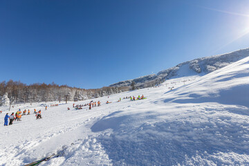Fototapeta na wymiar 志賀高原一の瀬スキー場