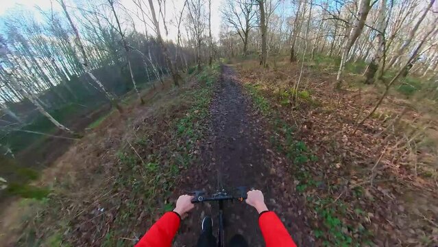 No fear of the unkown cycling at broadleaf Wombwell Woods South Yorkshire