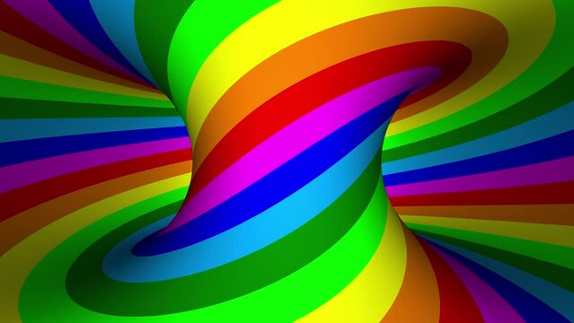 striped tourus hole. 3d render