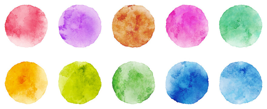 Watercolor Vector Circles