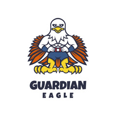 Illustration vector design of Guardian Eagle, good for logo design