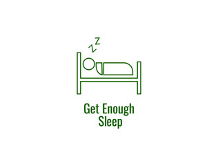 Get enough sleep logo 