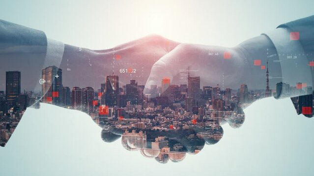 Communication of business concept. Partnership. Teamwork.