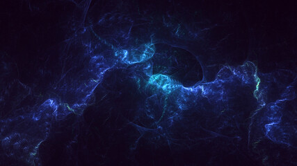 3D rendering abstract multicolor fractal light background