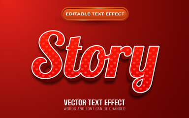 Story editable text effect valentines themed