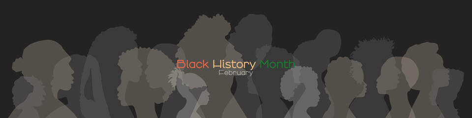 Fototapeta na wymiar Black History Month banner.