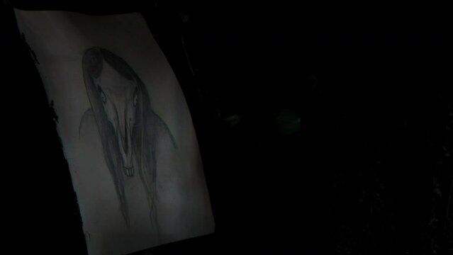 A portrait of the Tikbalang in the shadows, a mythological creature of mischievous nature that hides in Philippine forests.