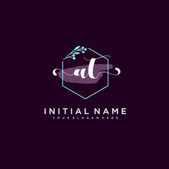 AT Beautiful handwriting logo or wedding monograms collection