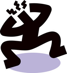 イライラする人間アイコン