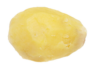 Boiled potatoes isolated on a white background.