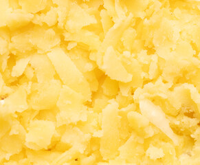Sliced boiled potatoes as a background.