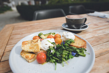 breakfast on the garden terrace