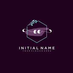 EE Beautiful handwriting logo or wedding monograms collection