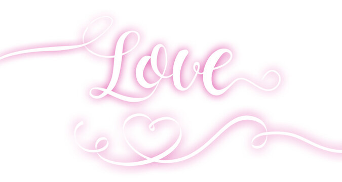 Pink love heart