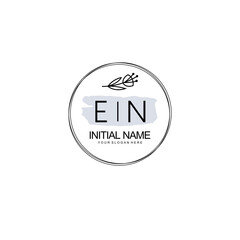 EN Hand drawn wedding monogram logo