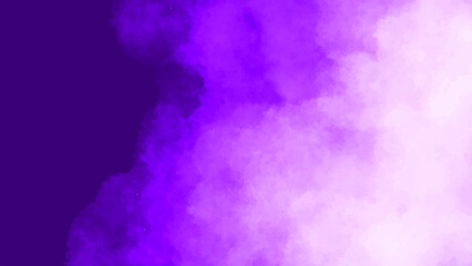 purple gradient smoke in dark purple cloud watercolor abstract background vector
