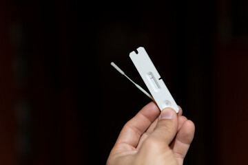 Coronavirus antigen test with negative result