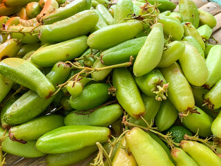 averrhoa bilimbi with soft focus image.