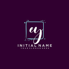 EY monogram logo template vector	