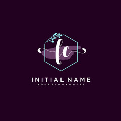 FC Beautiful handwriting logo or wedding monograms collection