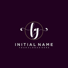 FG Beautiful handwriting logo or wedding monograms collection