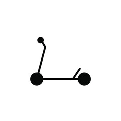 Scooter, Kick Scooter Solid Icon Vector Illustration Logo Template. Suitable For Many Purposes.