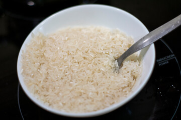 Bowl of white rice