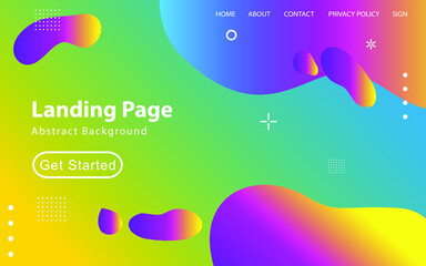 Trendy abstract liquid background for your landing page design. Minimal background for website designs