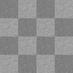 Gray checkered seamless repeat pattern, background. Light and dark grey squares. Stone, concrete, granite surface texture. Use for backdrops, cards, posters, wrapping paper, scrapbooking or banners. 
