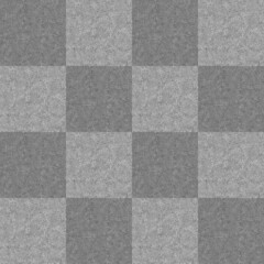 Gray checkered seamless repeat pattern, background. Light and dark grey squares. Stone, concrete, granite surface texture. Use for backdrops, cards, posters, wrapping paper, scrapbooking or banners. 