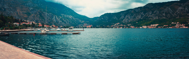 Fototapeta premium Boko Kotor bay Montenegro. Summer view