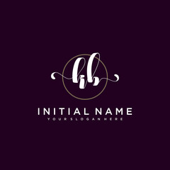 KB Beautiful handwriting logo or wedding monograms collection