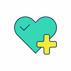 Filled outline Heart rate icon isolated on white background. Heartbeat sign. Heart pulse icon. Cardiogram icon. Vector