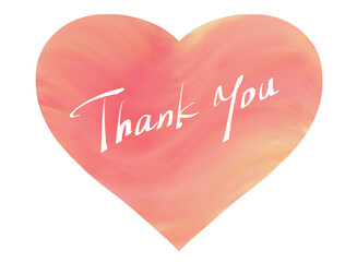Thank you pink heart oil painting 