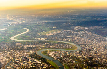 Dusseldorf from sky