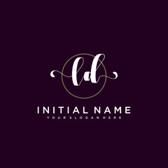 LD Beautiful handwriting logo or wedding monograms collection